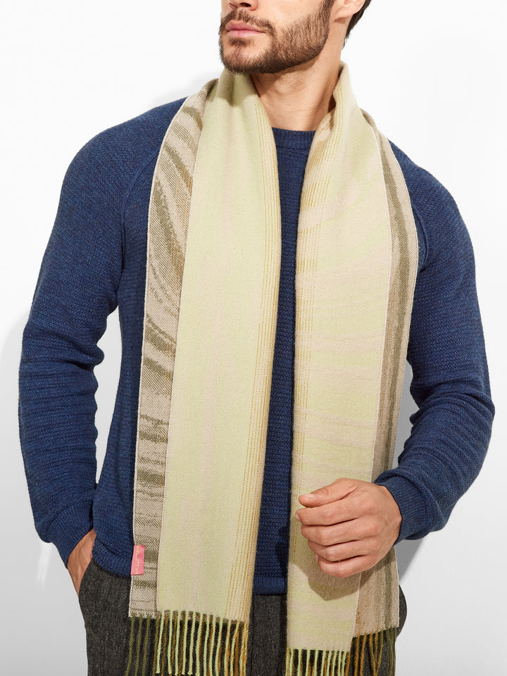 Bufanda Zagoni De Baby Alpaca Color Verde