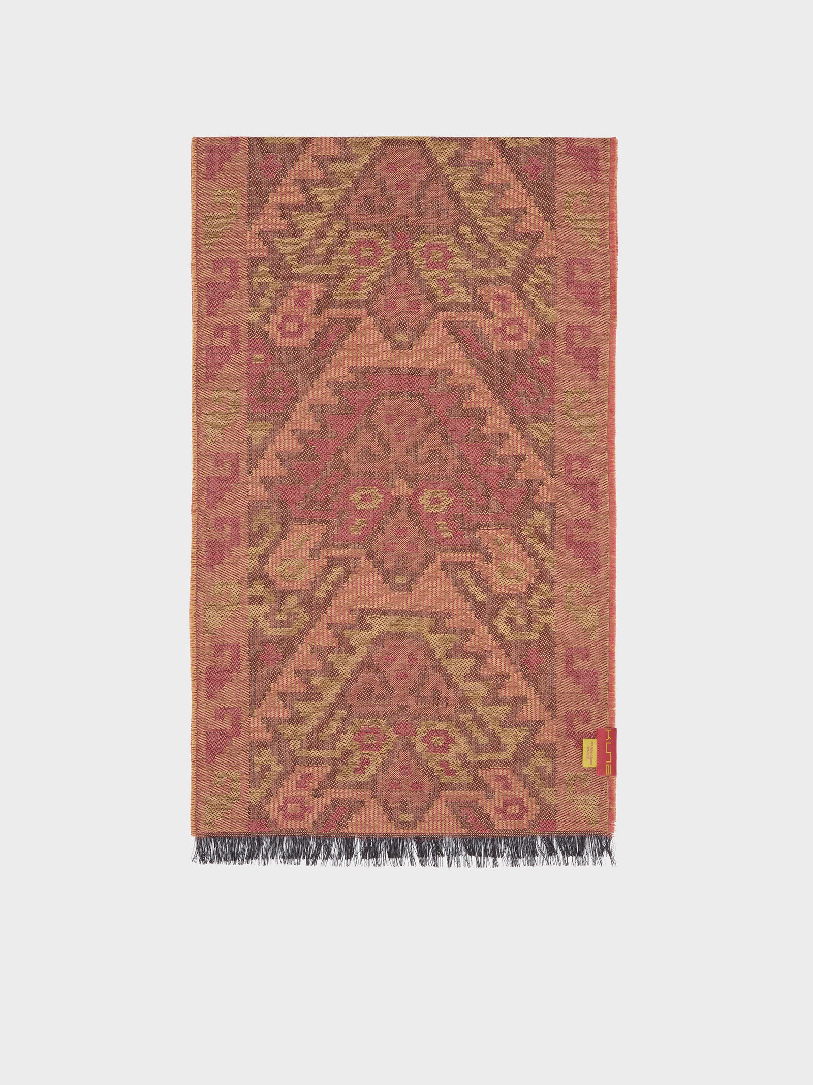 Bufanda Chancay - 38 De Baby Alpaca Color Naranja
