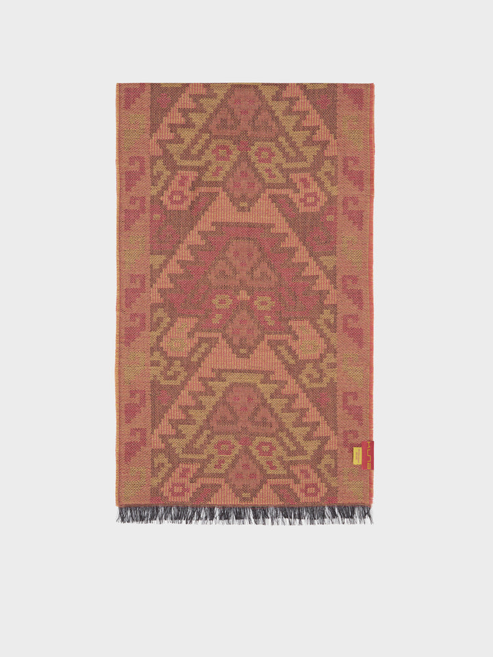 Bufanda Chancay - 38 De Baby Alpaca Color Naranja