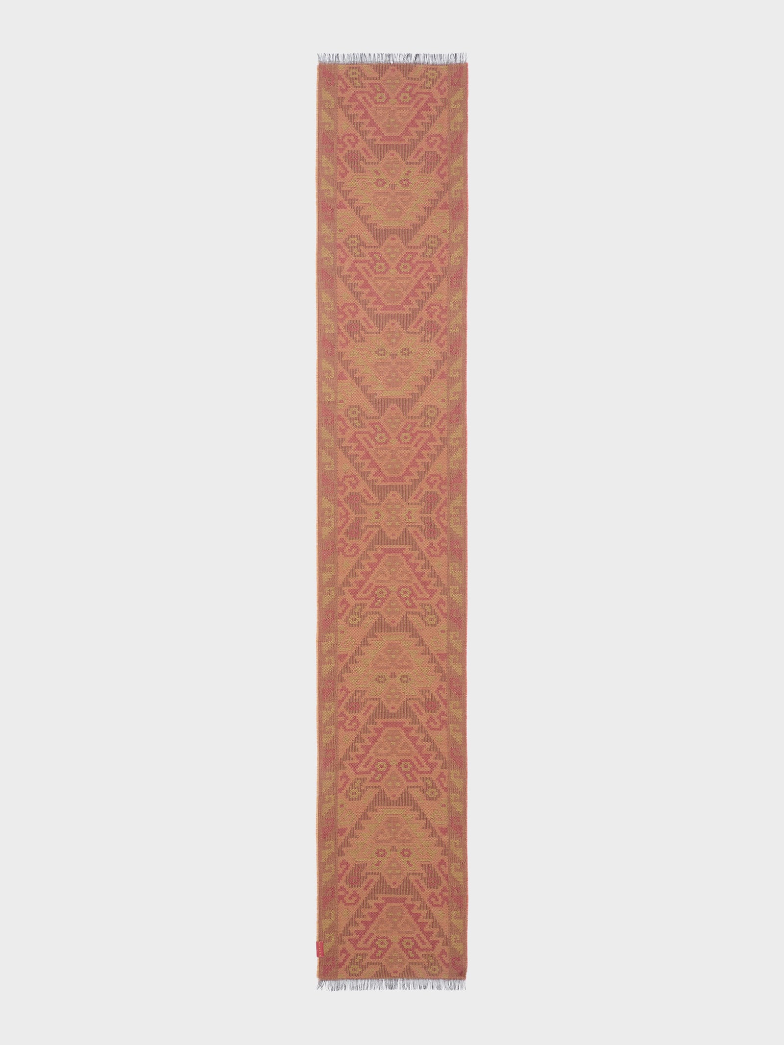 Bufanda Chancay - 38 De Baby Alpaca Color Naranja