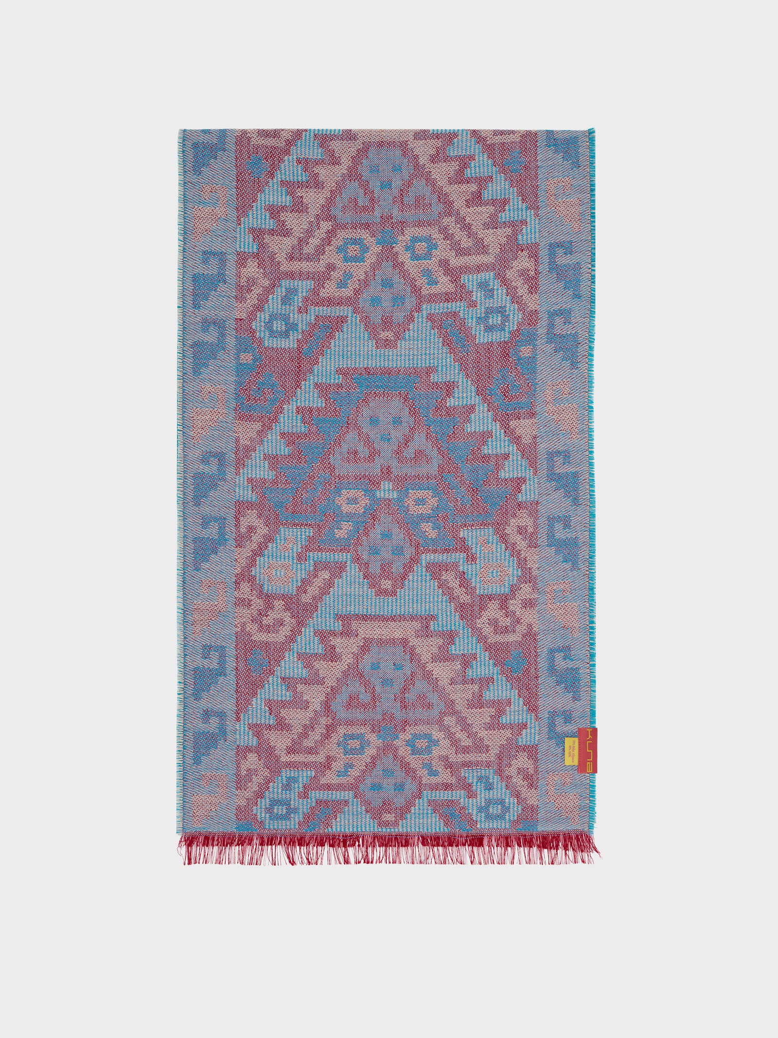 Bufanda Chancay - 38 De Baby Alpaca Color Azul
