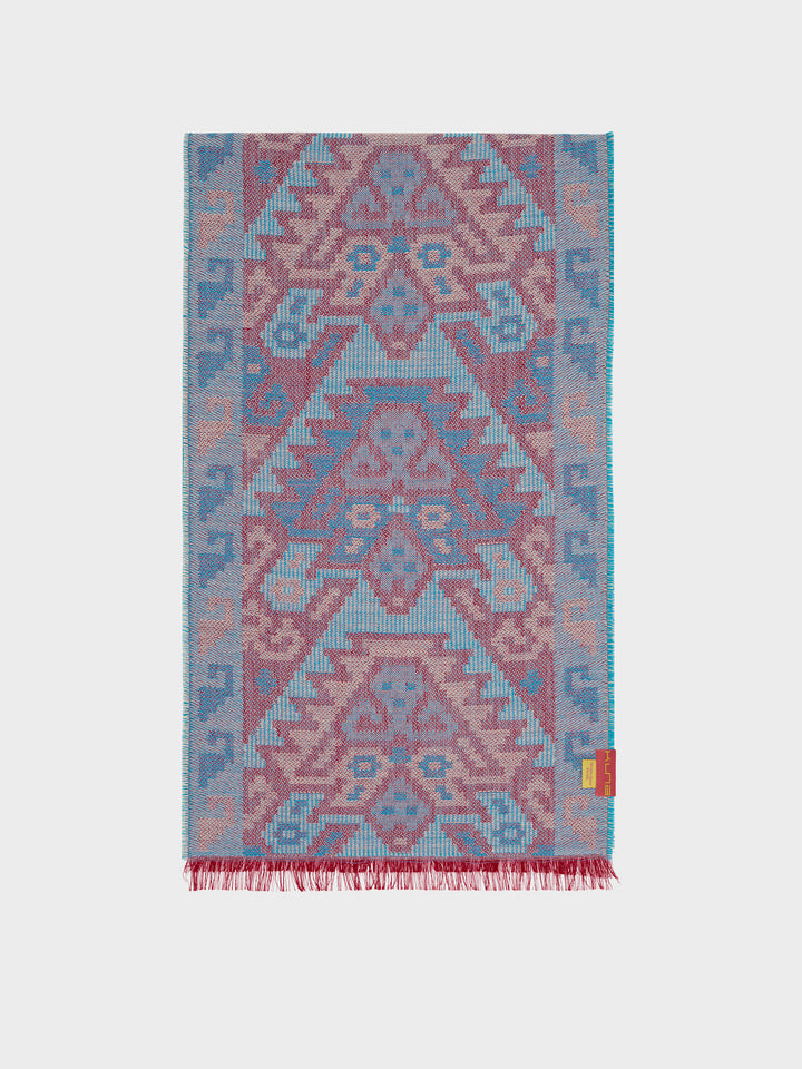 Bufanda Chancay - 38 De Baby Alpaca Color Azul