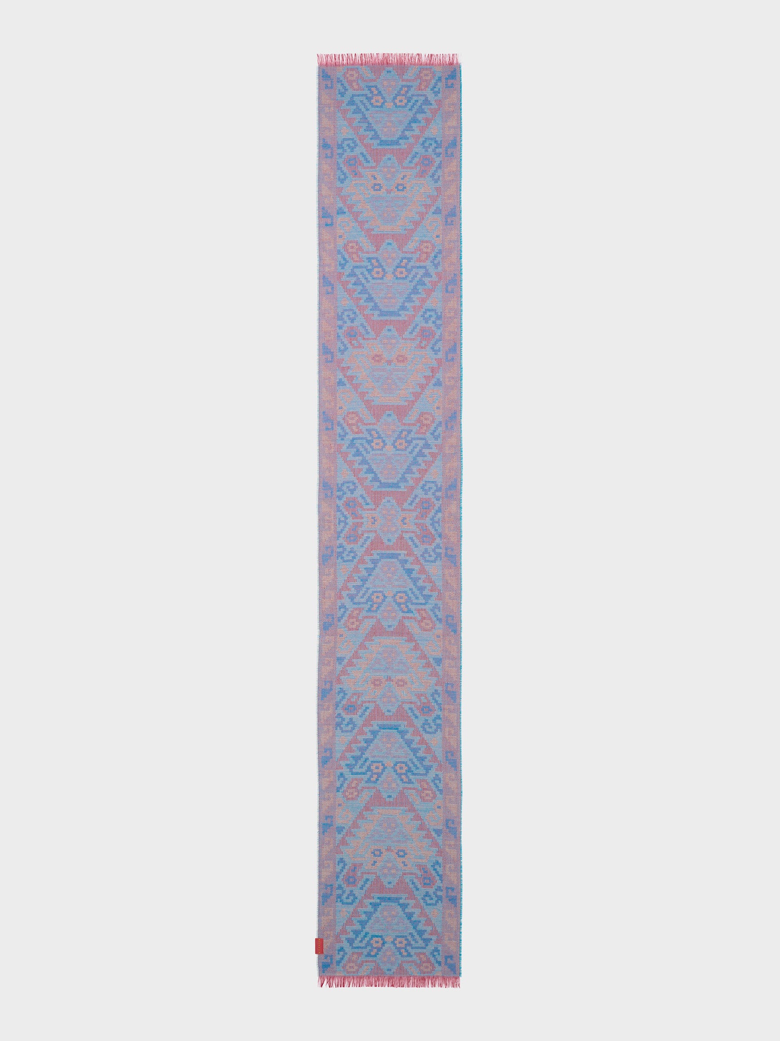 Bufanda Chancay - 38 De Baby Alpaca Color Azul