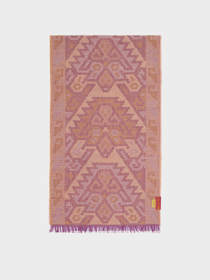Bufanda Chancay - 38 De Baby Alpaca Color Rojo