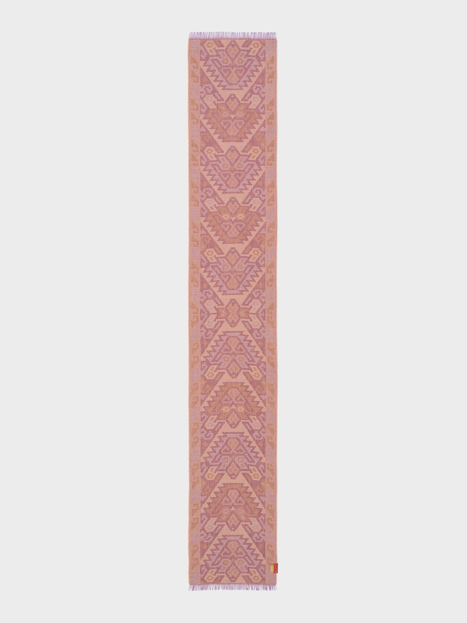 Bufanda Chancay - 38 De Baby Alpaca Color Rojo
