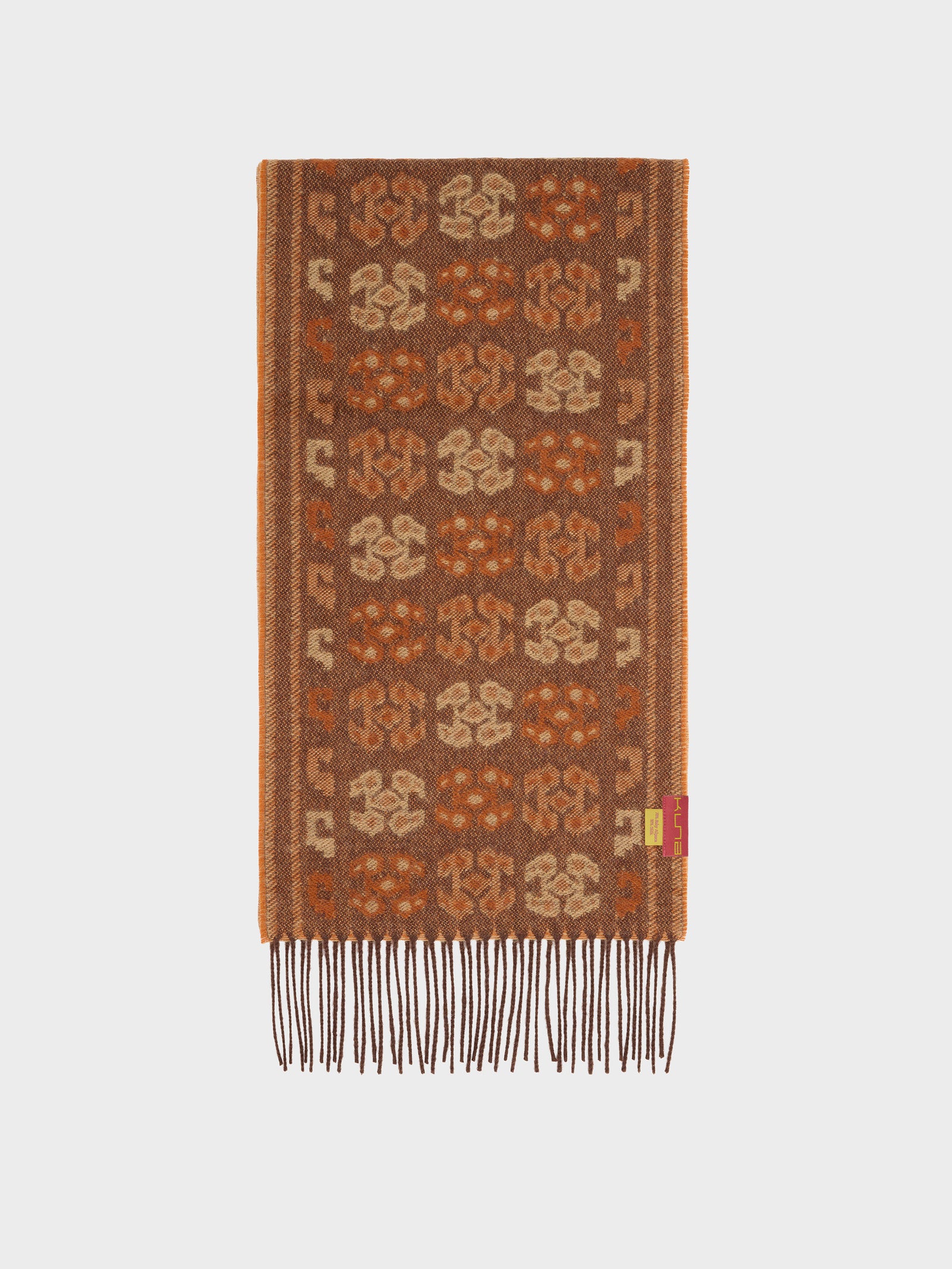 Bufanda Chancay - 36 De Baby Alpaca Color Marron