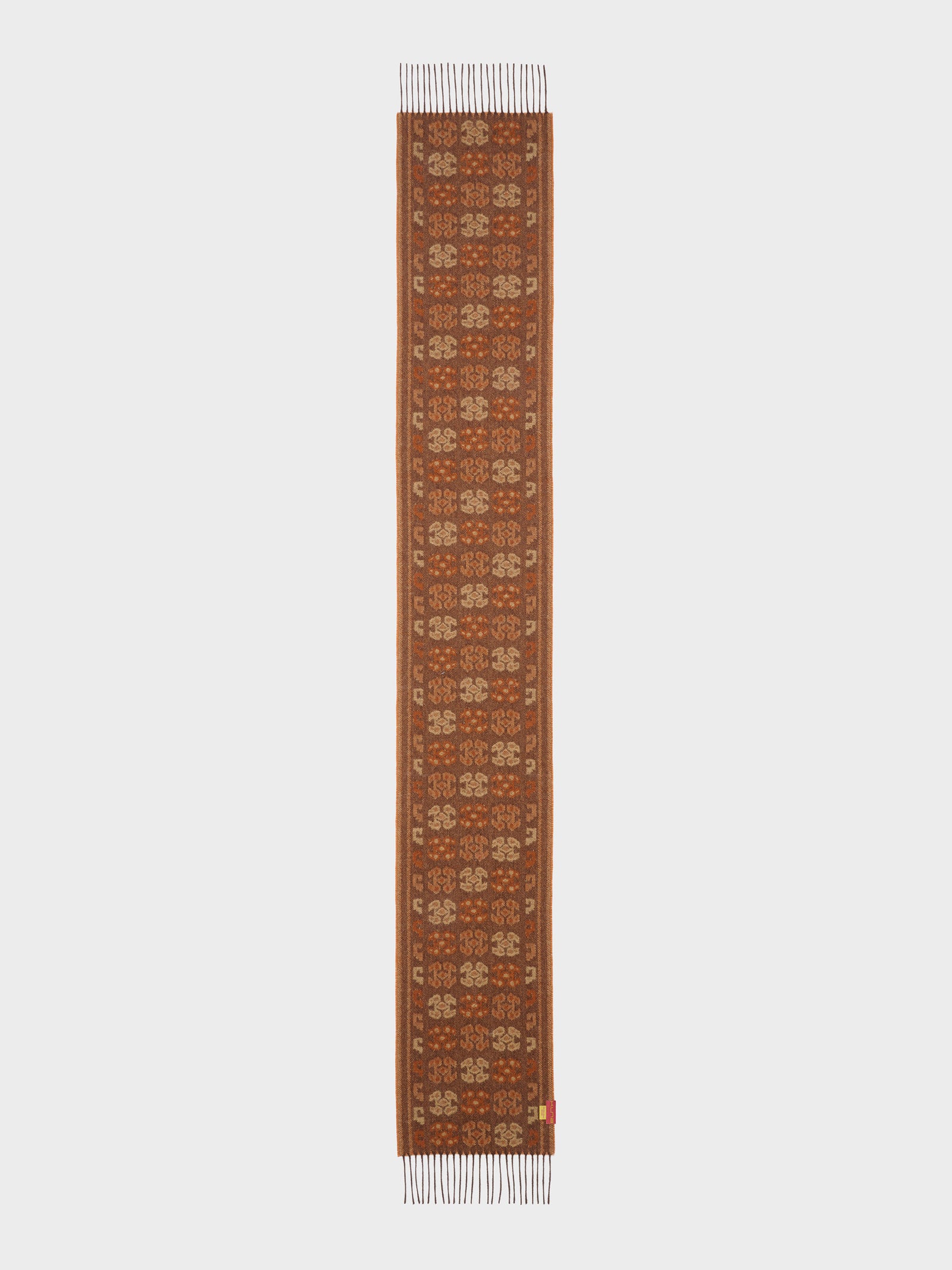 Bufanda Chancay - 36 De Baby Alpaca Color Marron