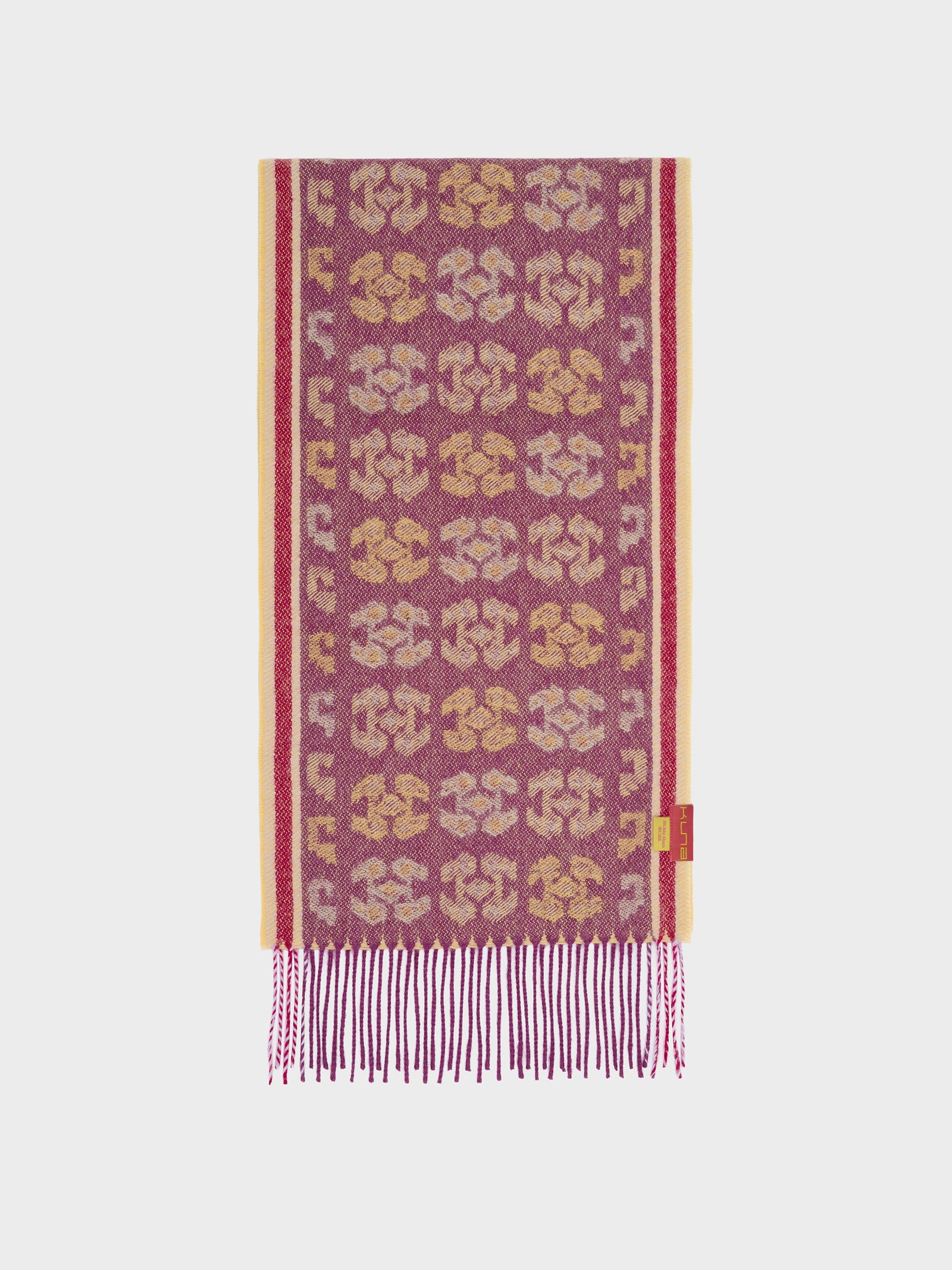 Bufanda Chancay - 36 De Baby Alpaca Color Fucsia