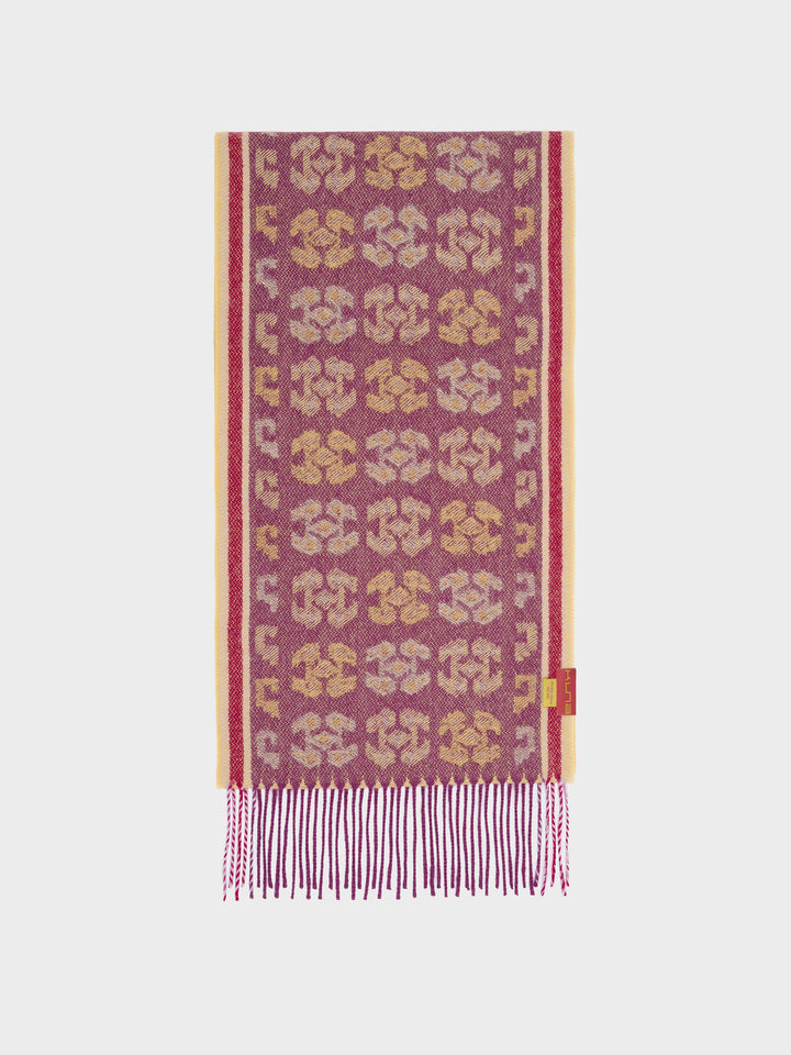 Bufanda Chancay - 36 De Baby Alpaca Color Fucsia