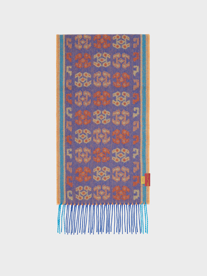 Chancay Shawl - 36 Baby Alpaca Blue