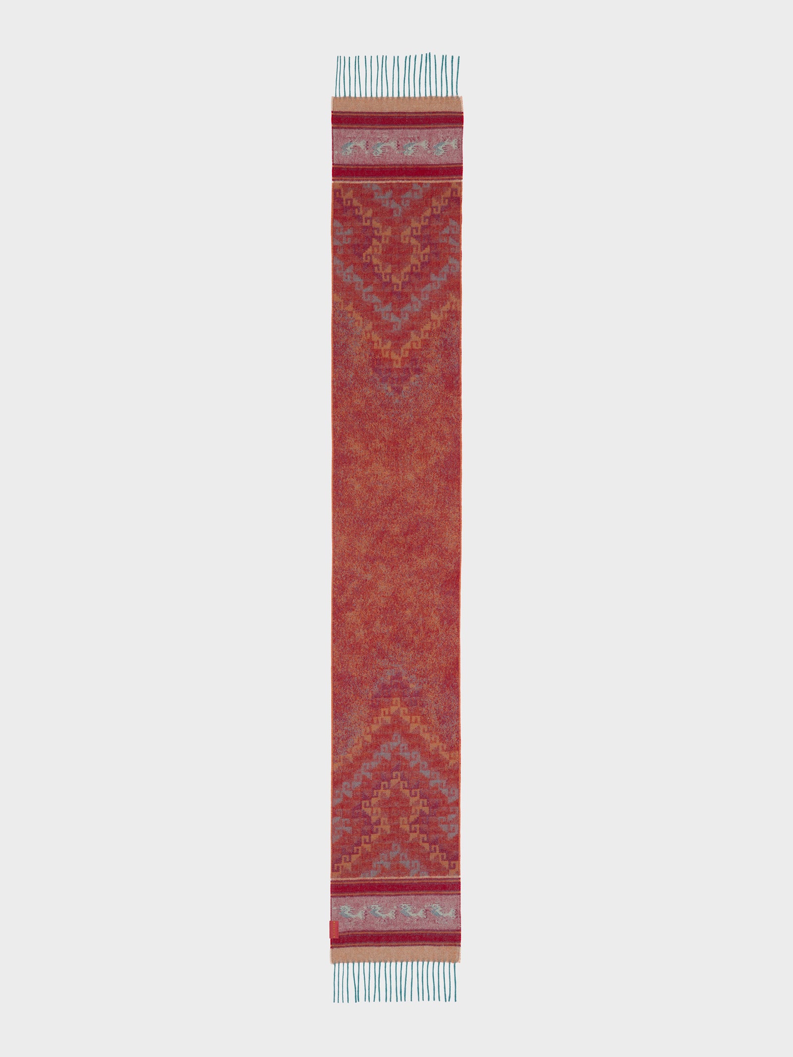 Bufanda Chancay - 37 De Baby Alpaca Color Naranja