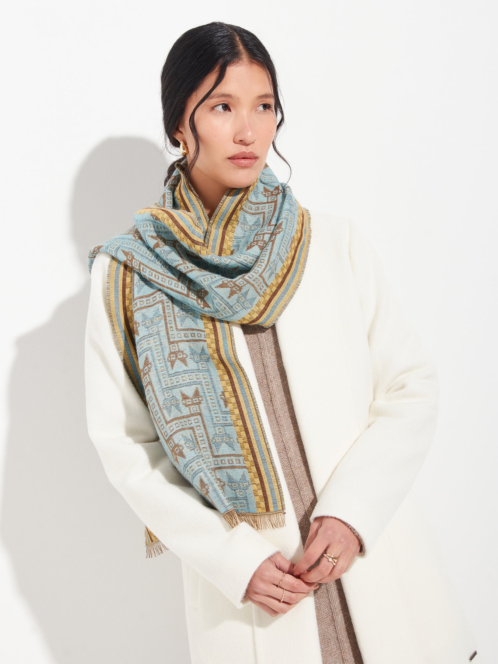 Chancay Scarf - 39 Yellow Baby Alpaca