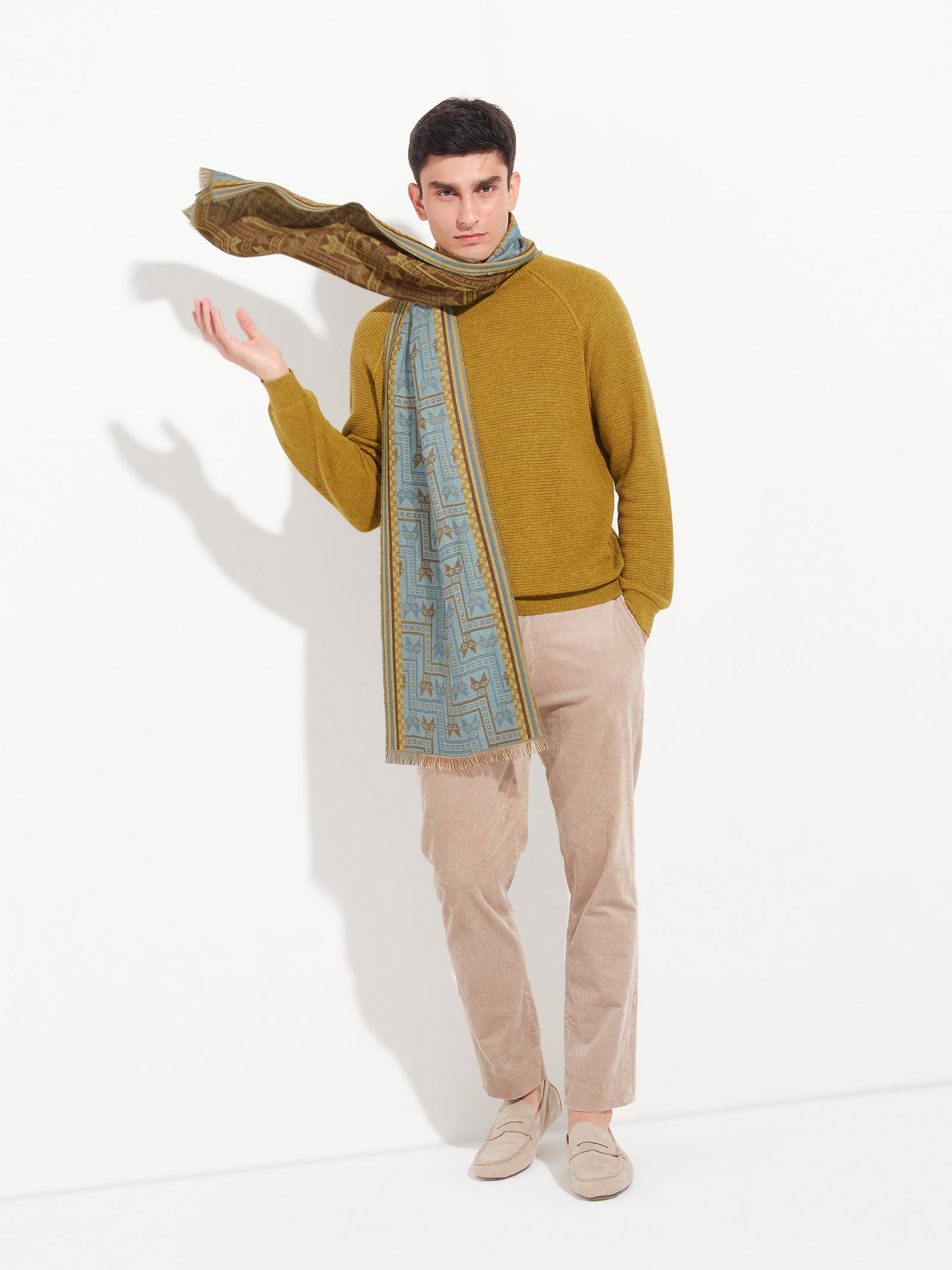 Chancay Scarf - 39 Yellow Baby Alpaca