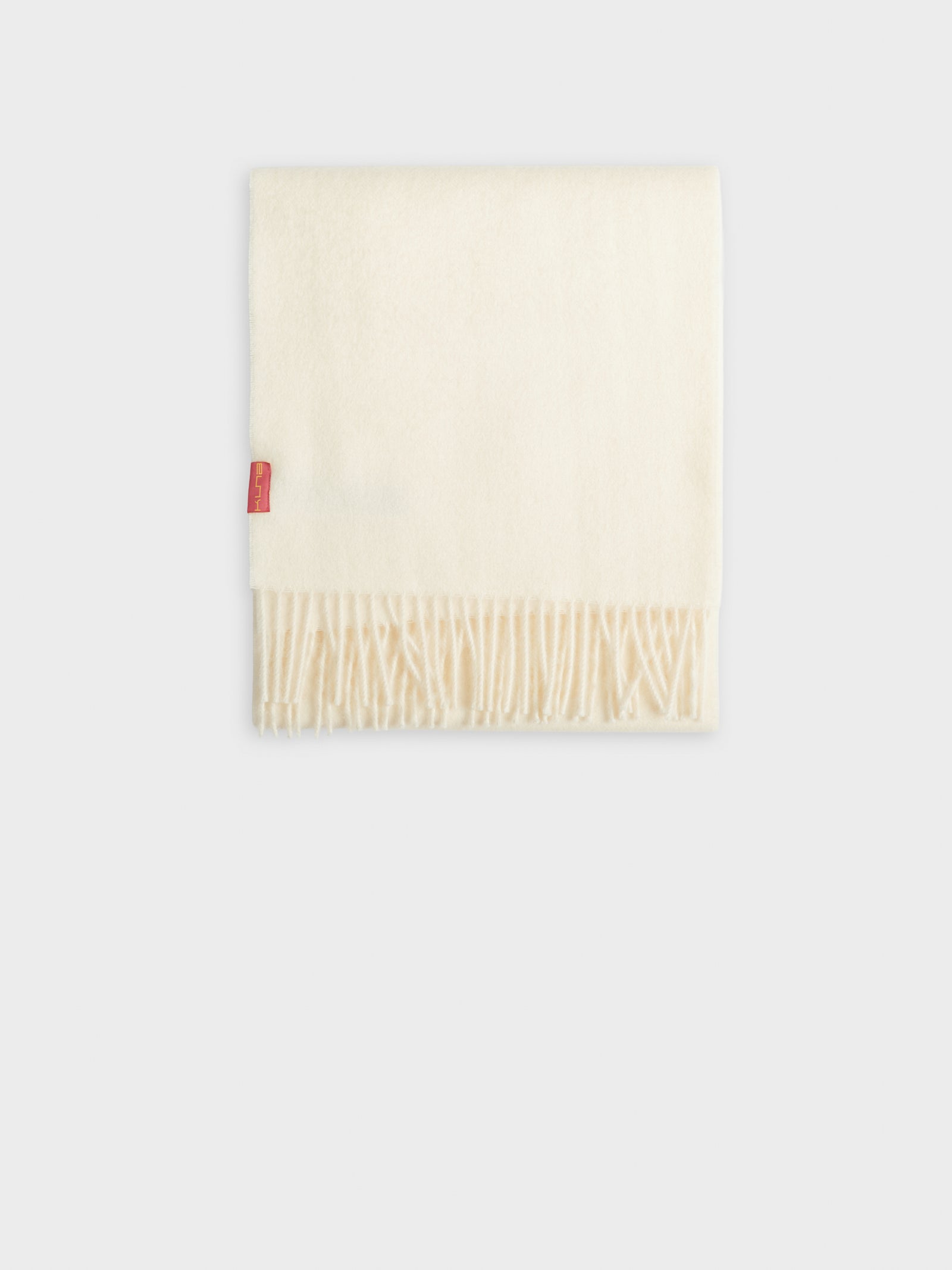 Bufanda Adrian De Baby Alpaca Color Blanco
