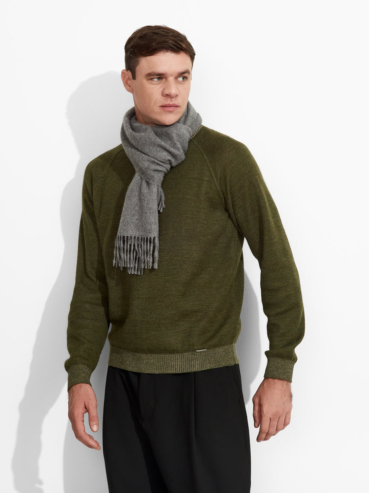 Bufanda Adrian De Baby Alpaca Color Gris