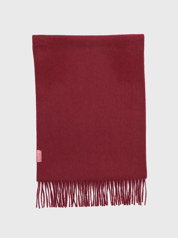 Red Baby Alpaca Adrian Scarf