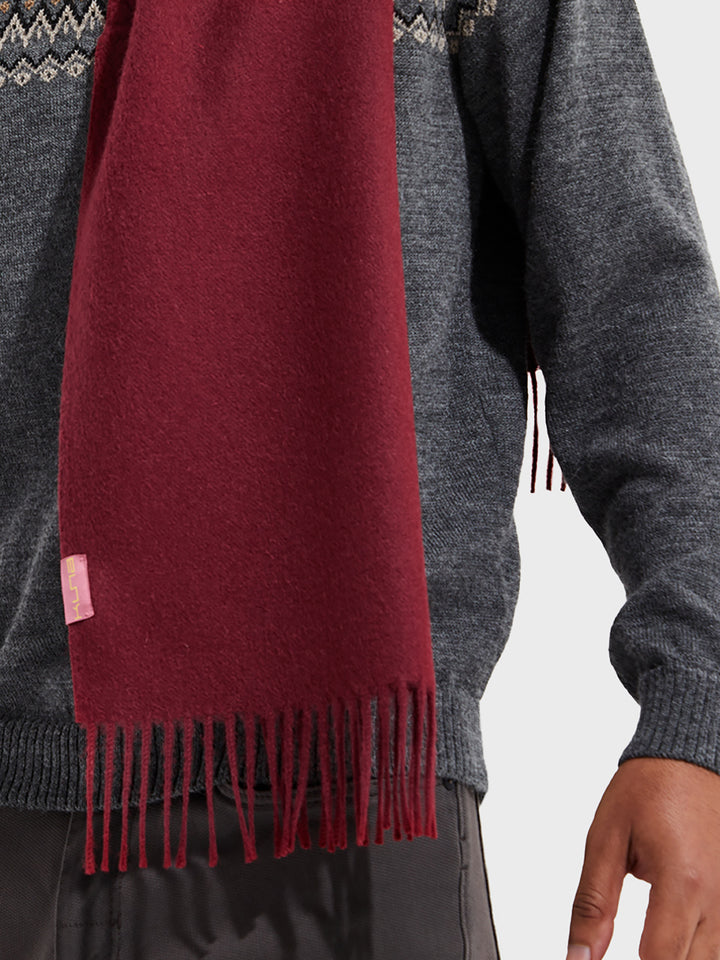 Red Baby Alpaca Adrian Scarf