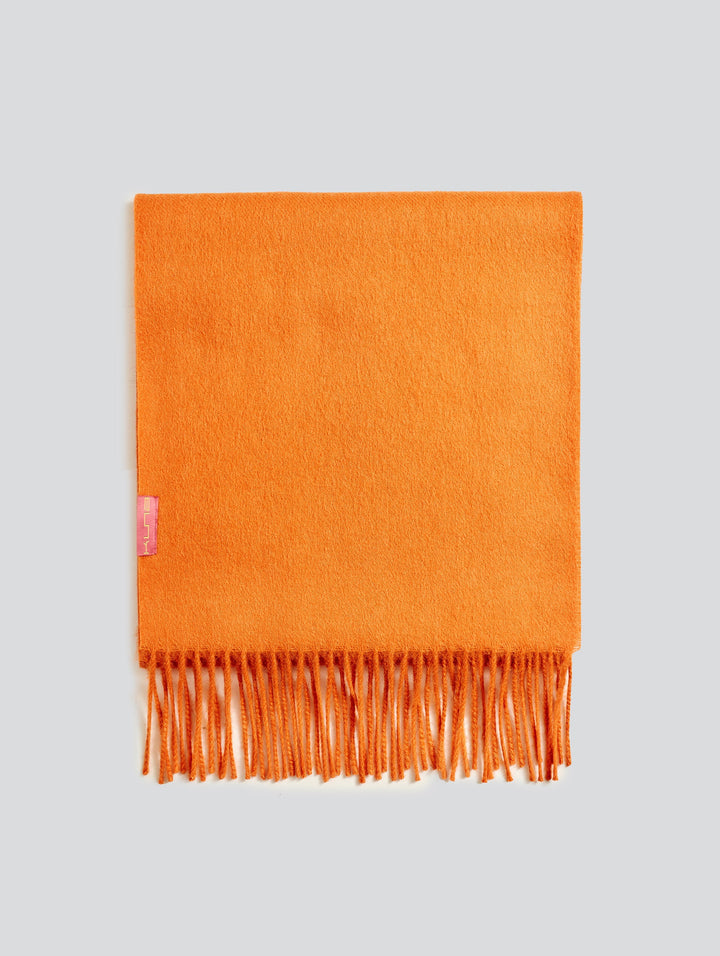Bufanda Adrian De Baby Alpaca Color Naranja