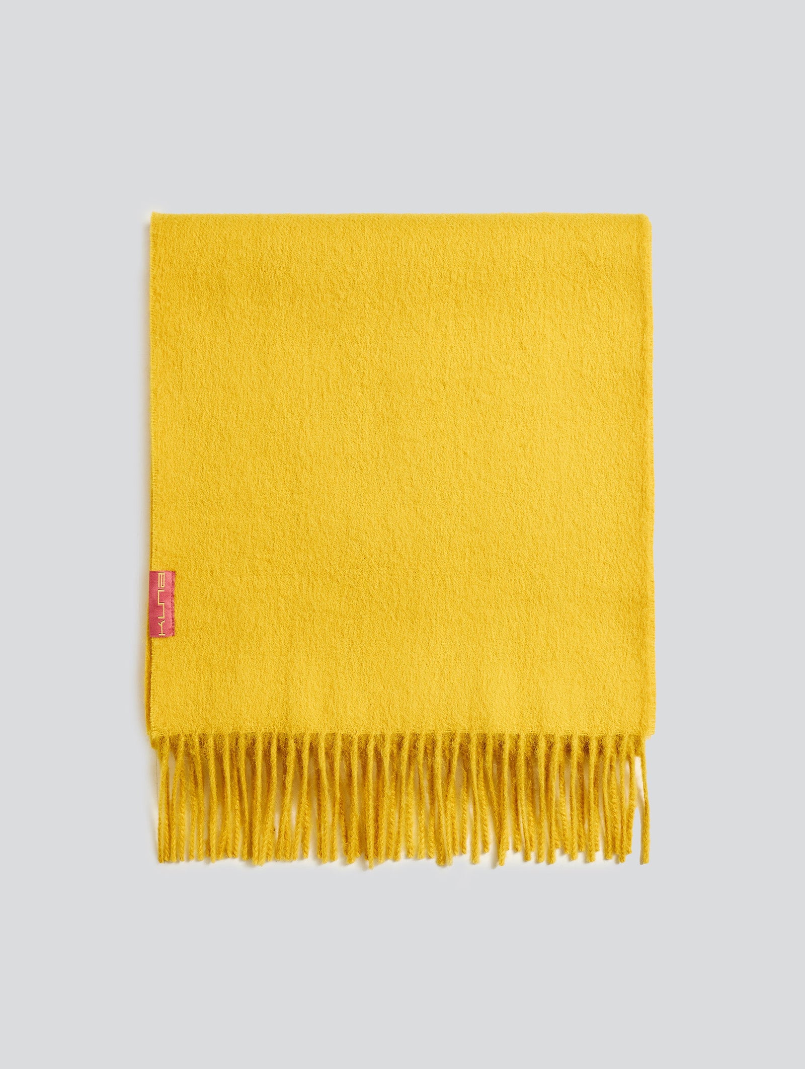 Bufanda Adrian De Baby Alpaca Color Amarillo