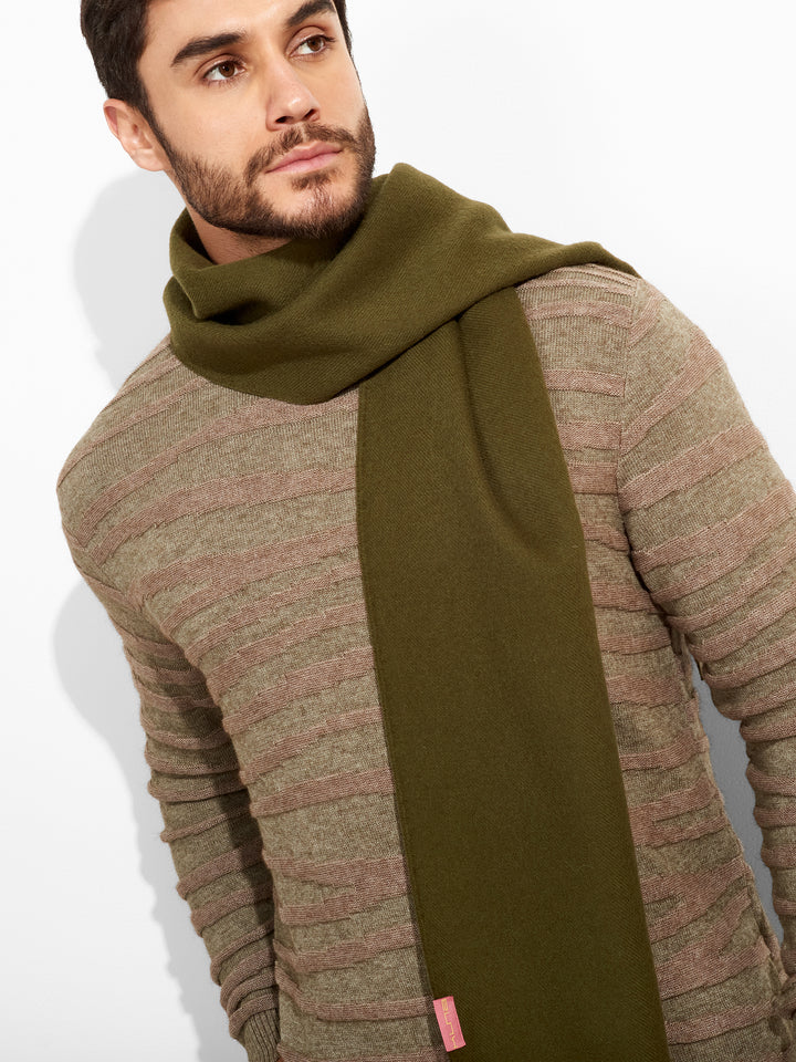 Bufanda Adrian De Baby Alpaca Color Verde