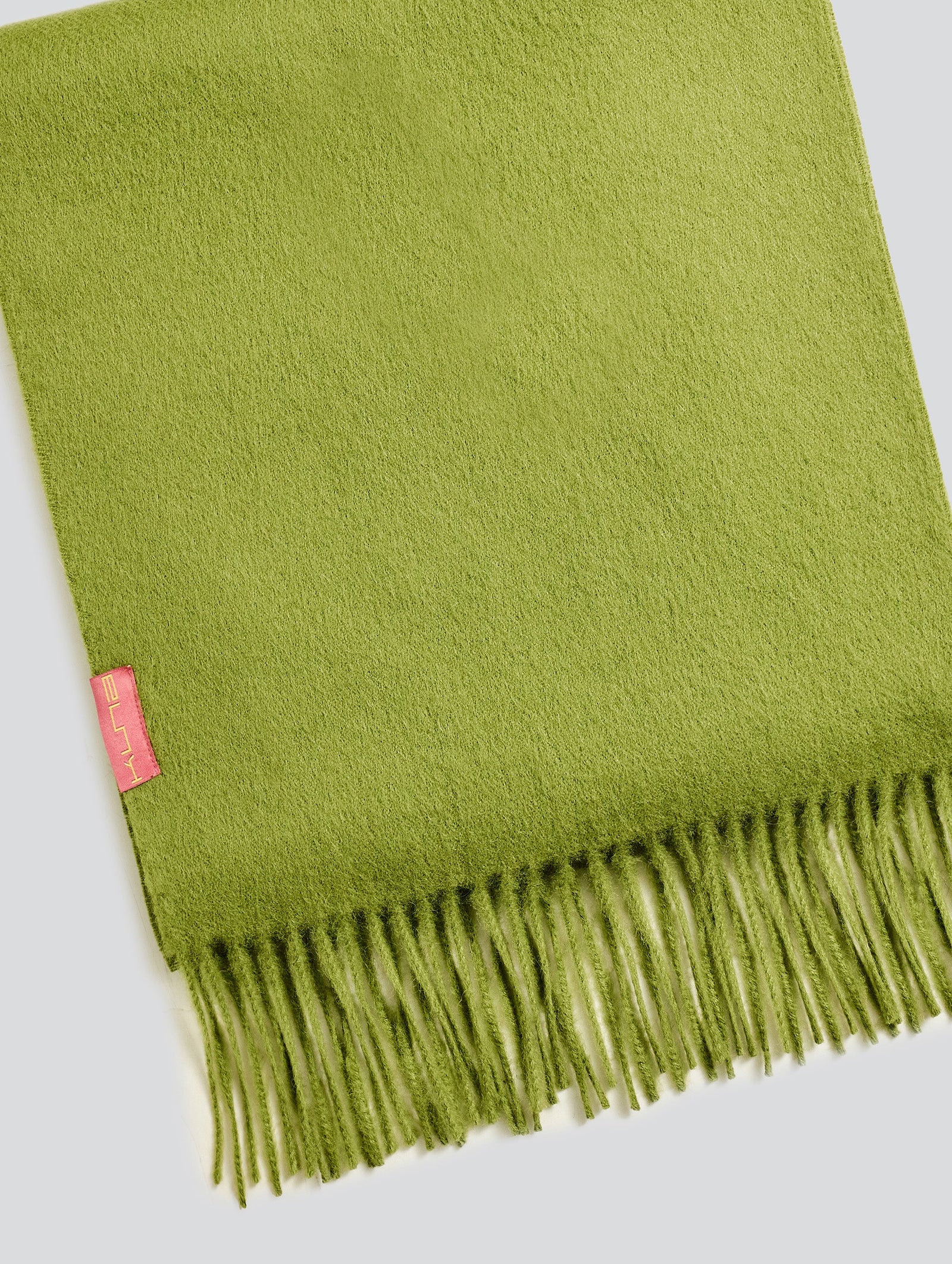 Adrian Baby Alpaca Scarf in Green