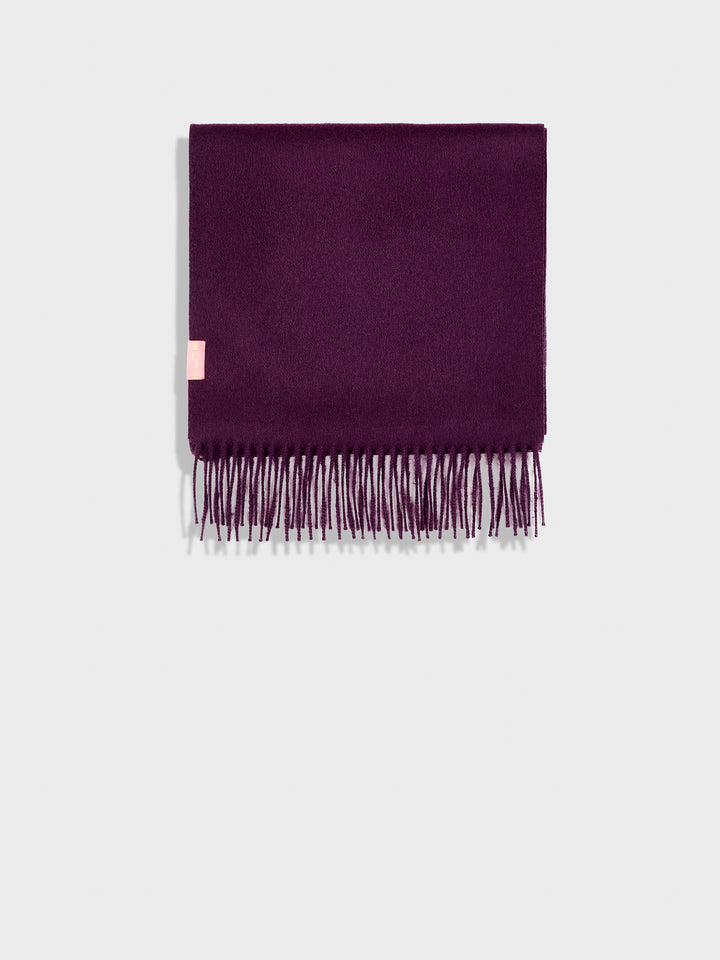 Bufanda Adrian De Baby Alpaca Color Morado