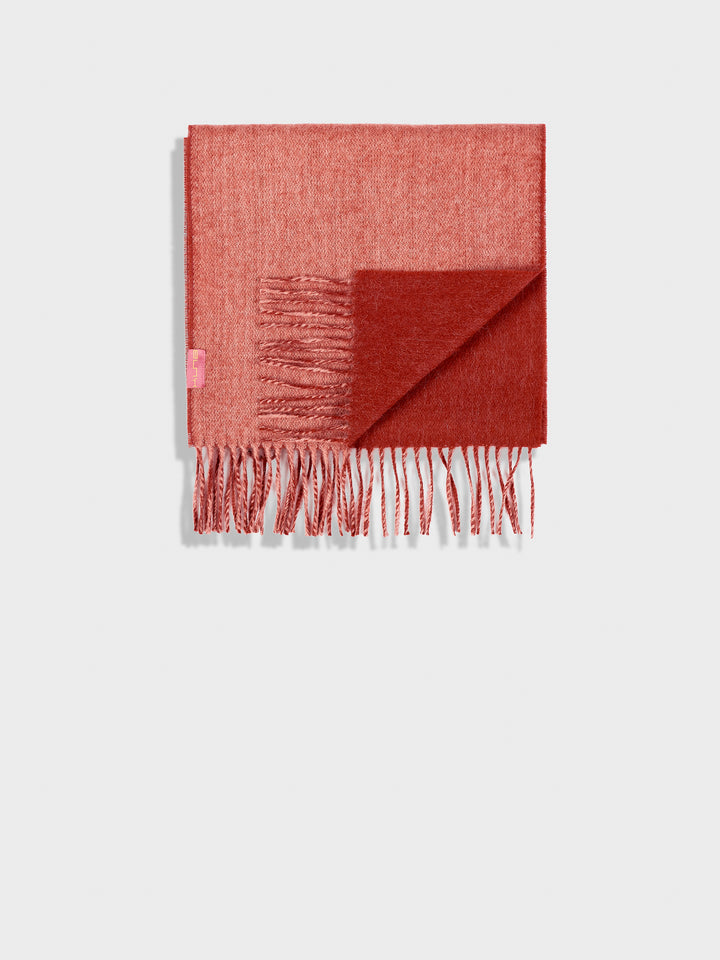 Bufanda Tundra De Baby Alpaca Color Rojo