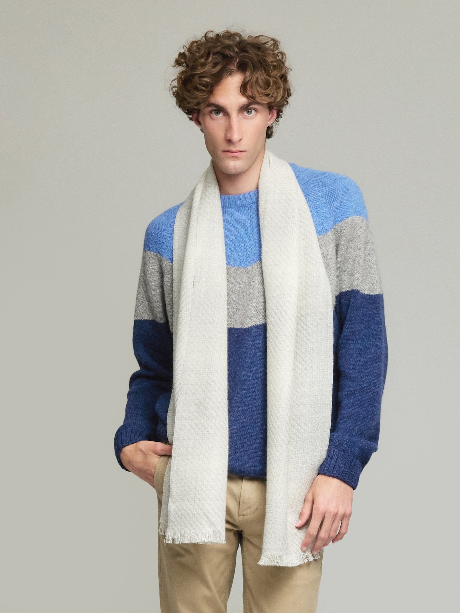 Baby Alpaca Gray Scarf