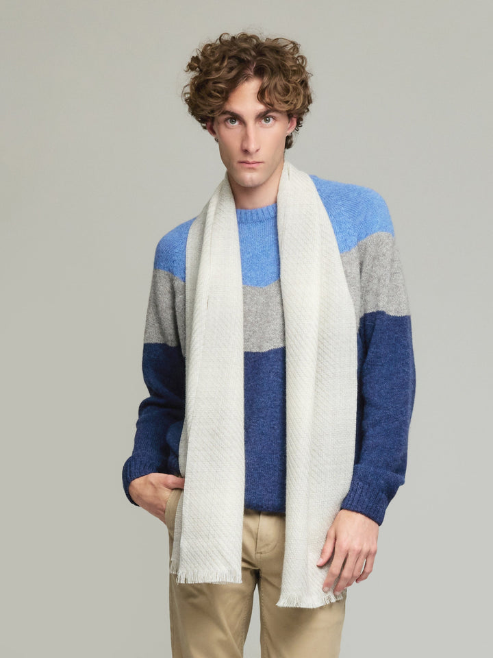 Bufanda Valverde De Baby Alpaca Color Gris