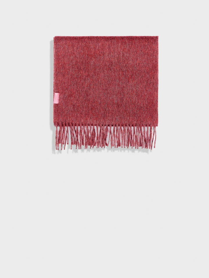 Bufanda Zeta De Baby Alpaca Color Rojo