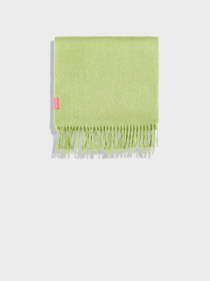 Bufanda Zeta De Baby Alpaca Color Verde