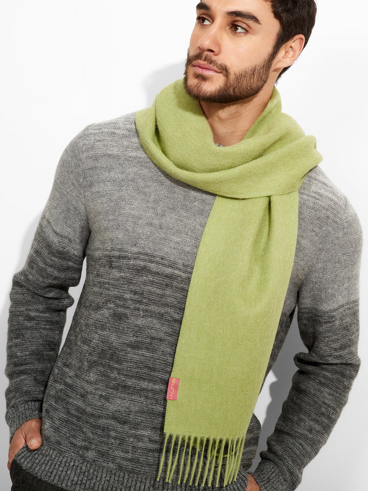 Bufanda Zeta De Baby Alpaca Color Verde