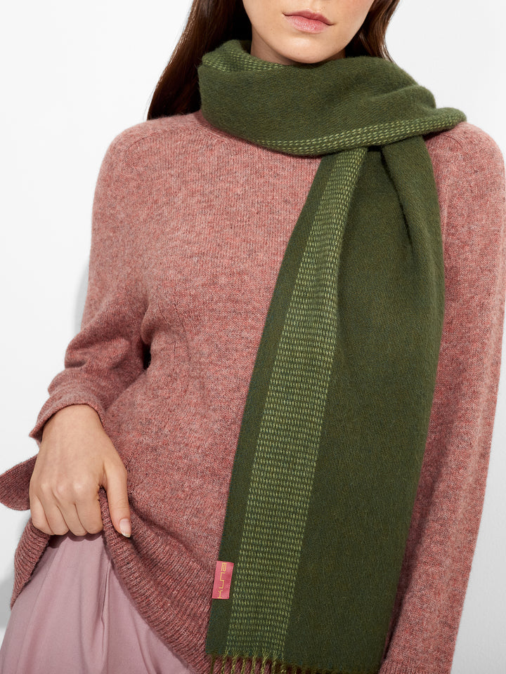 Bufanda Zarick De Baby Alpaca Color Verde