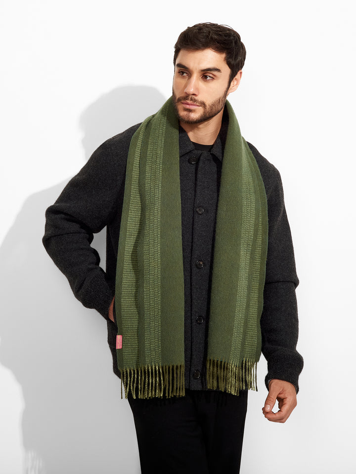 Bufanda Zarick De Baby Alpaca Color Verde