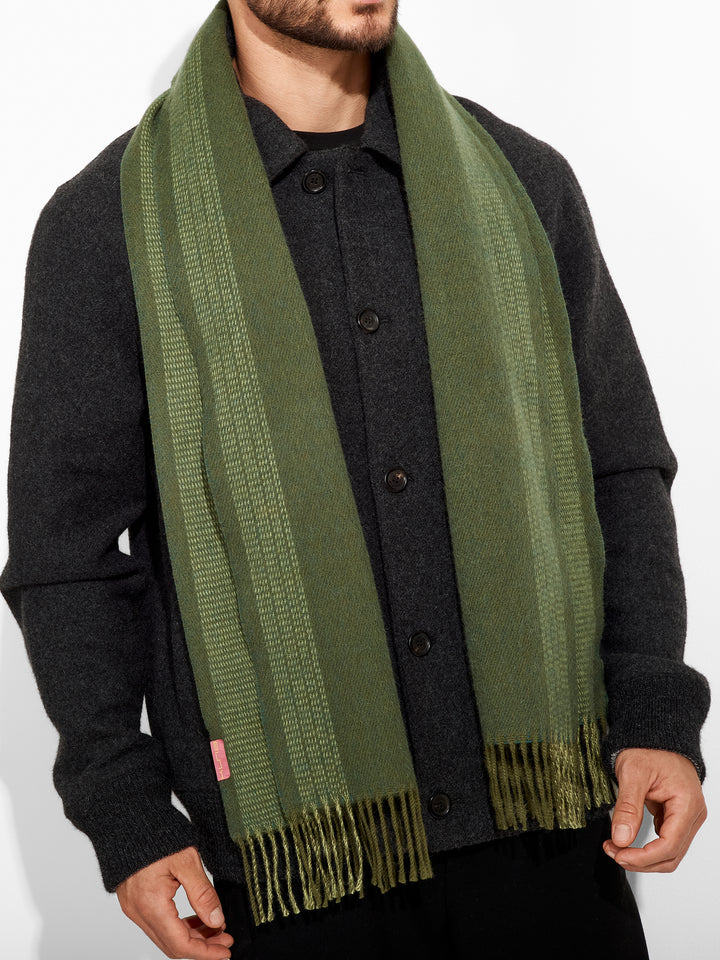 Bufanda Zarick De Baby Alpaca Color Verde