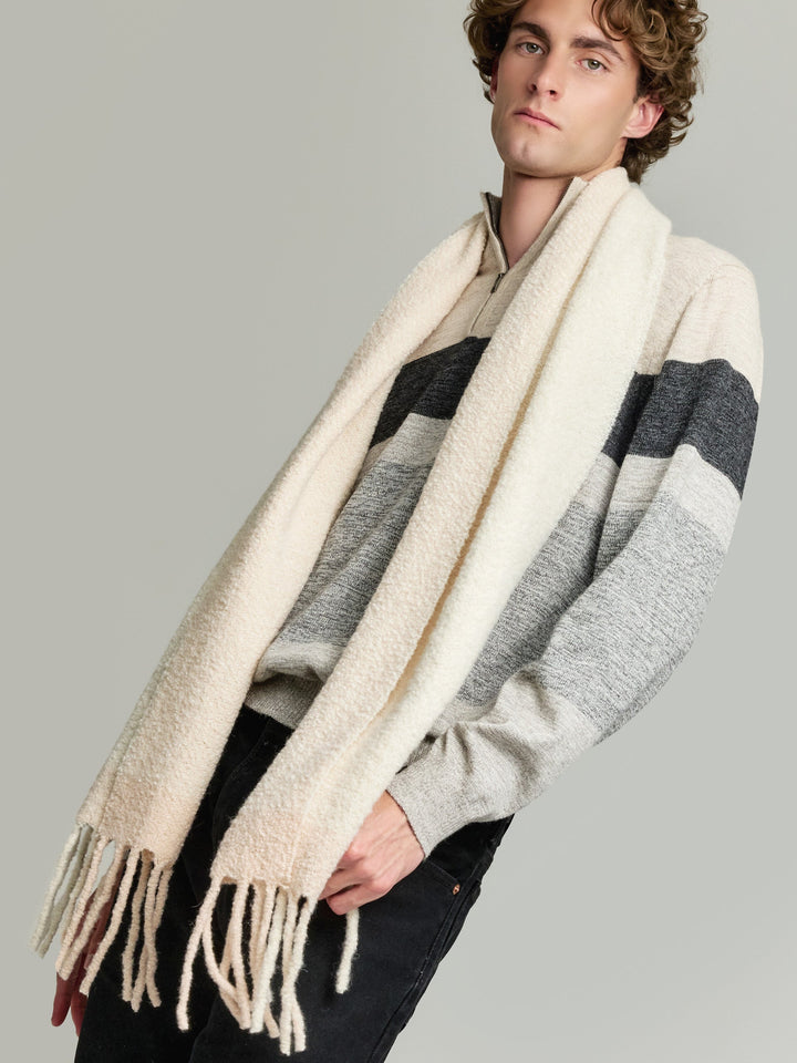 Bufanda Yanapi De Baby Alpaca Color Beige