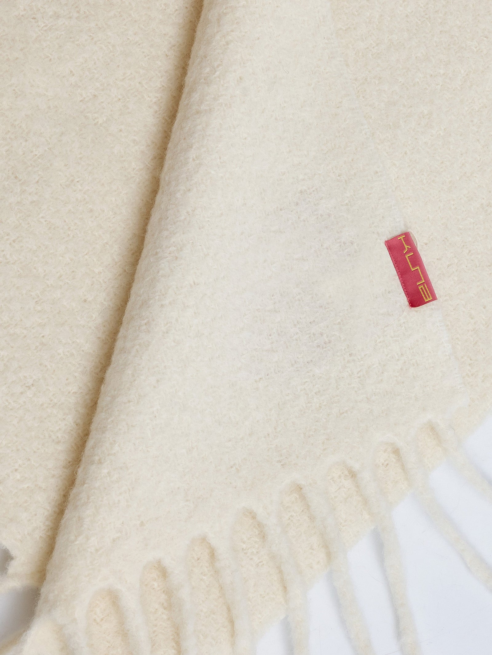 Bufanda Yamileth De Baby Alpaca & Lana Color Ecru