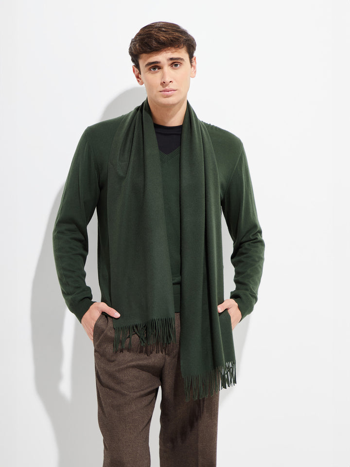 Green Vicuña Basel Shawl