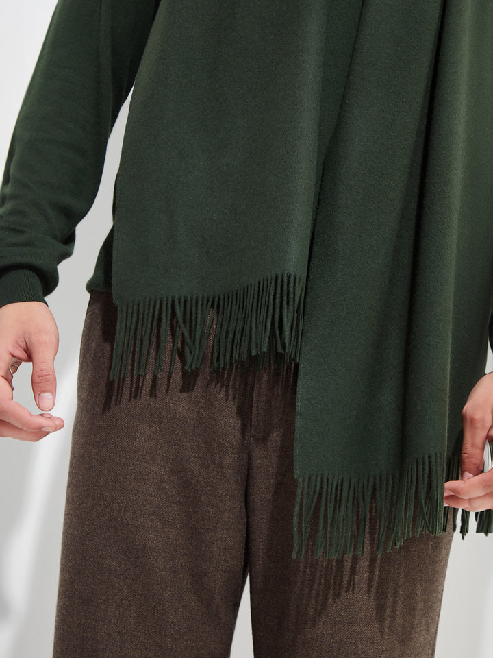 Green Vicuña Basel Shawl