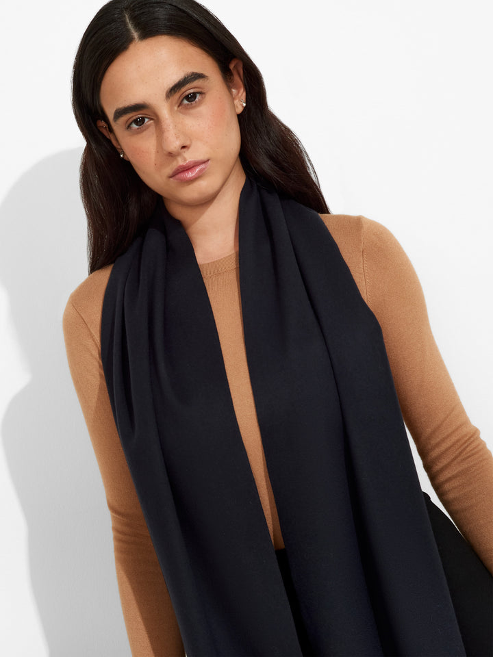 Blue Vicuña Wool Scarf