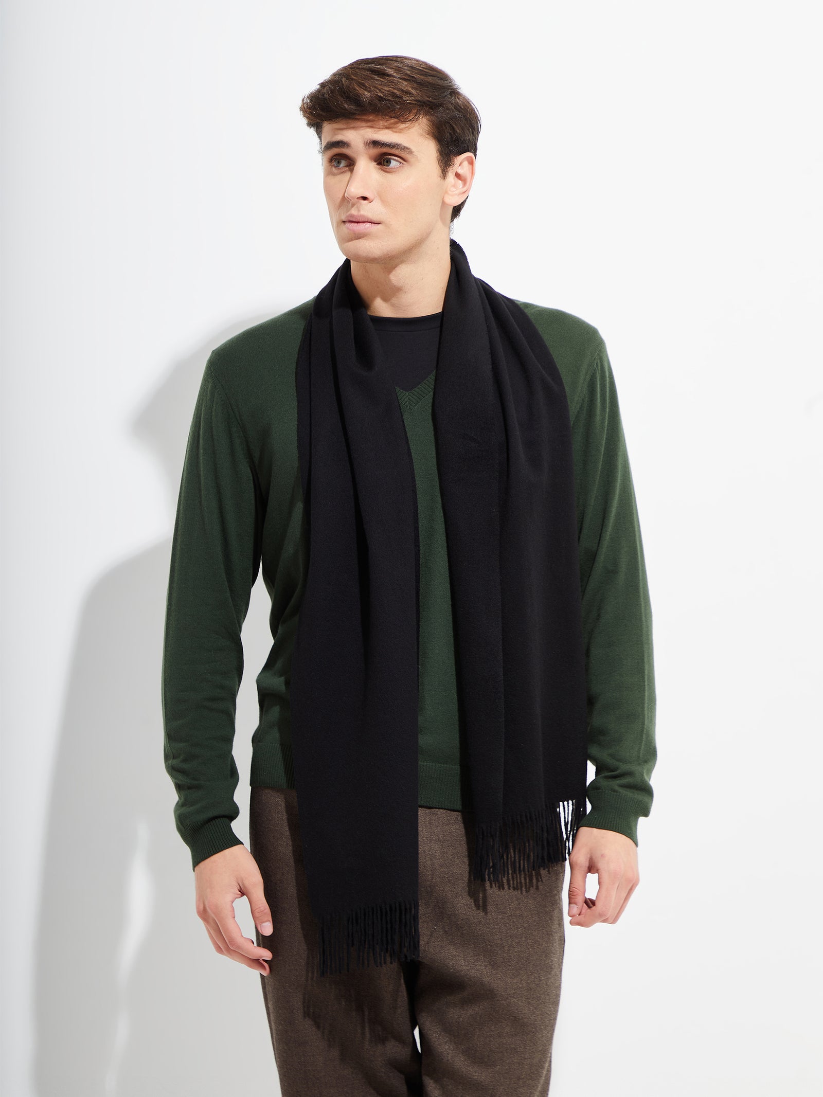 Bufanda Basel De Vicuña Color Black