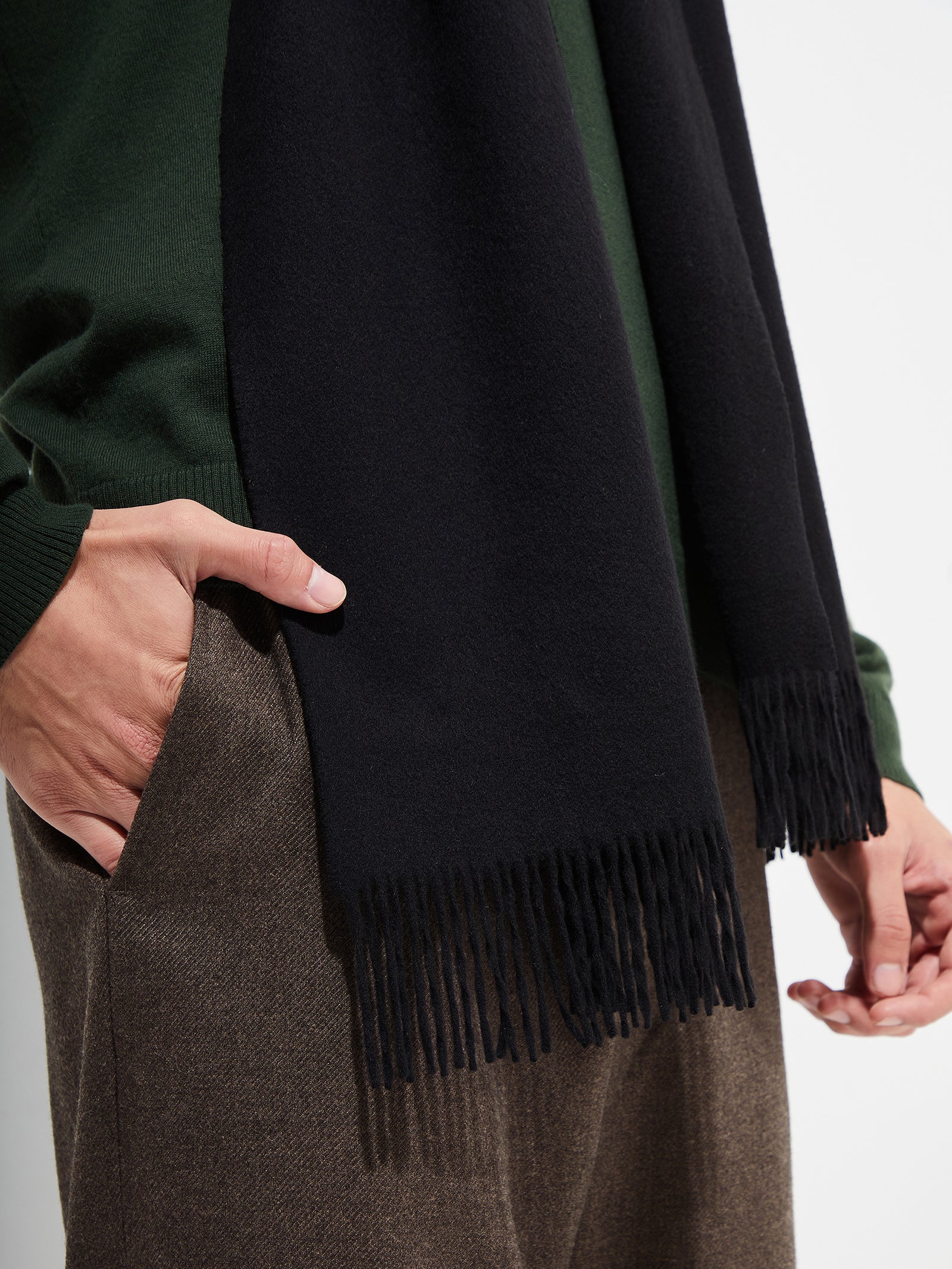 Bufanda Basel De Vicuña Color Black