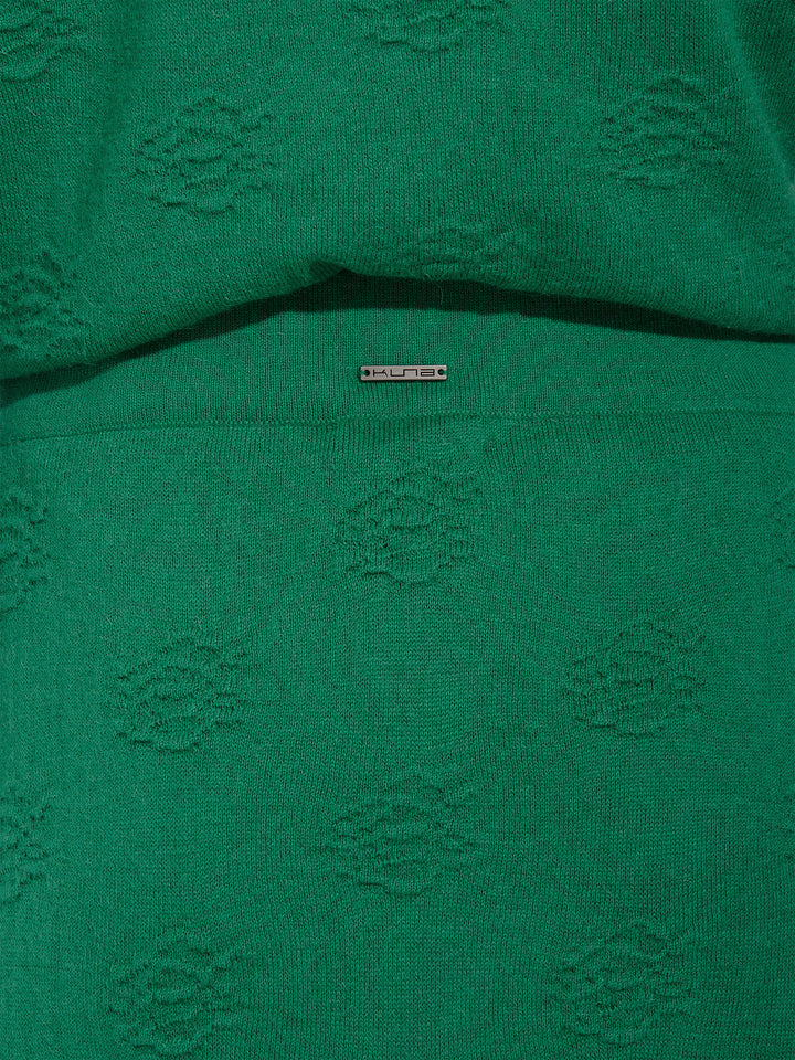 Zabeth Green Cotton Skirt