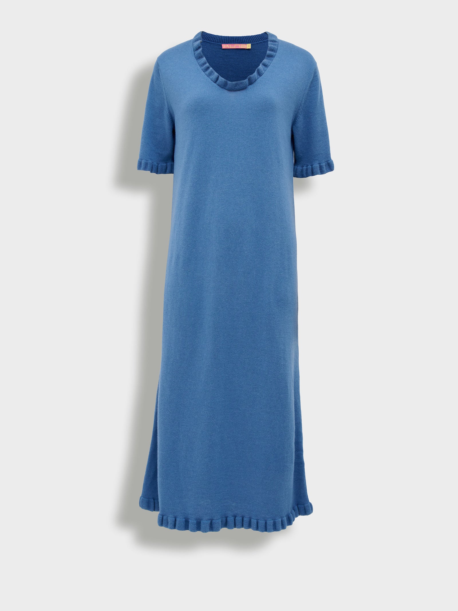 Zabrina Blue Cotton Dress