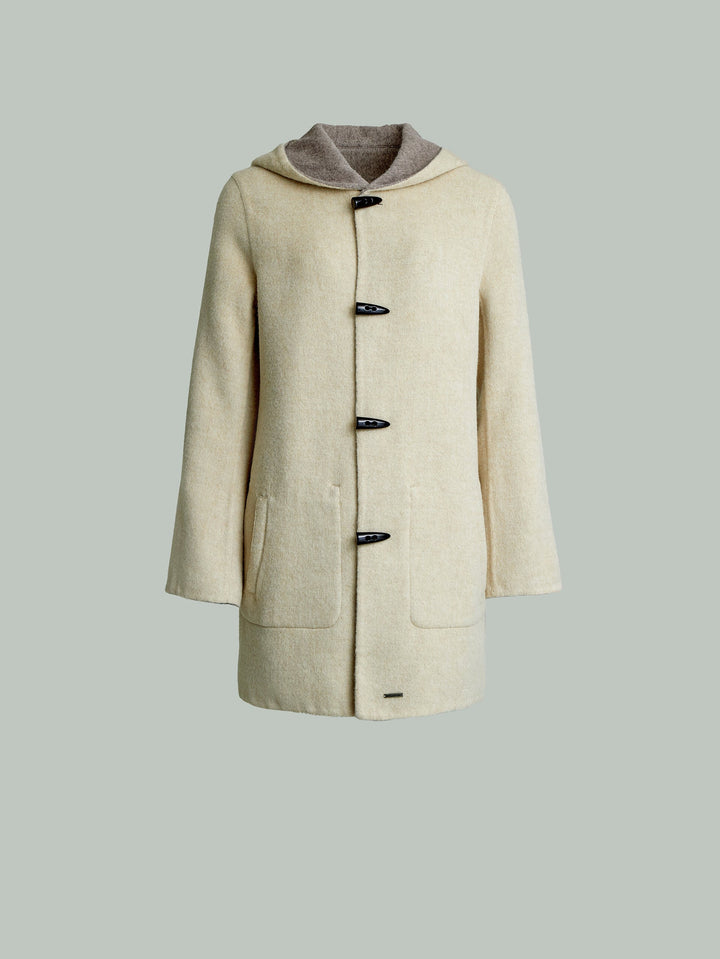 Abrigo Alaia De Baby Alpaca Color Beige