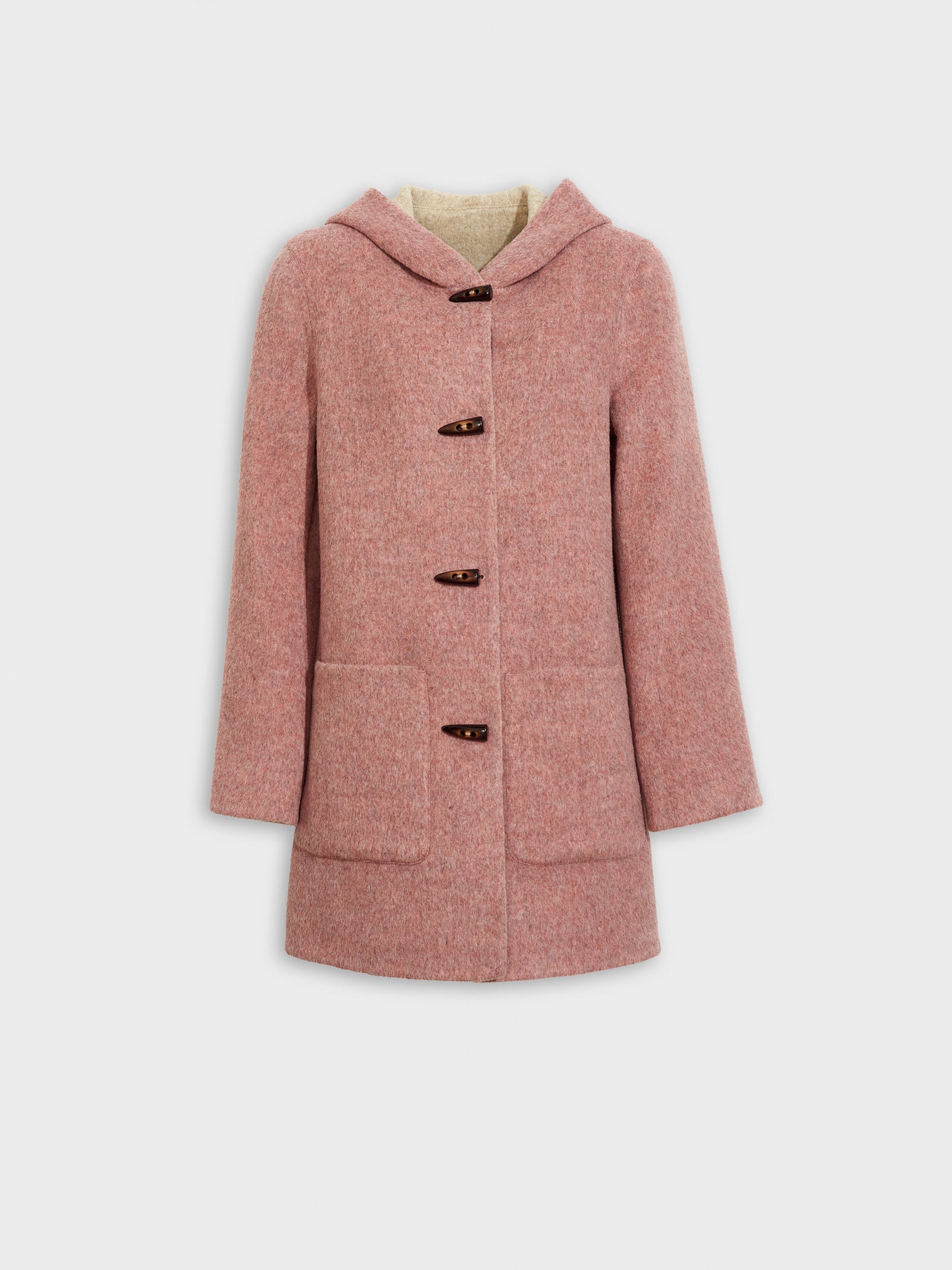 Abrigo Alaia De Baby Alpaca Color Rosado