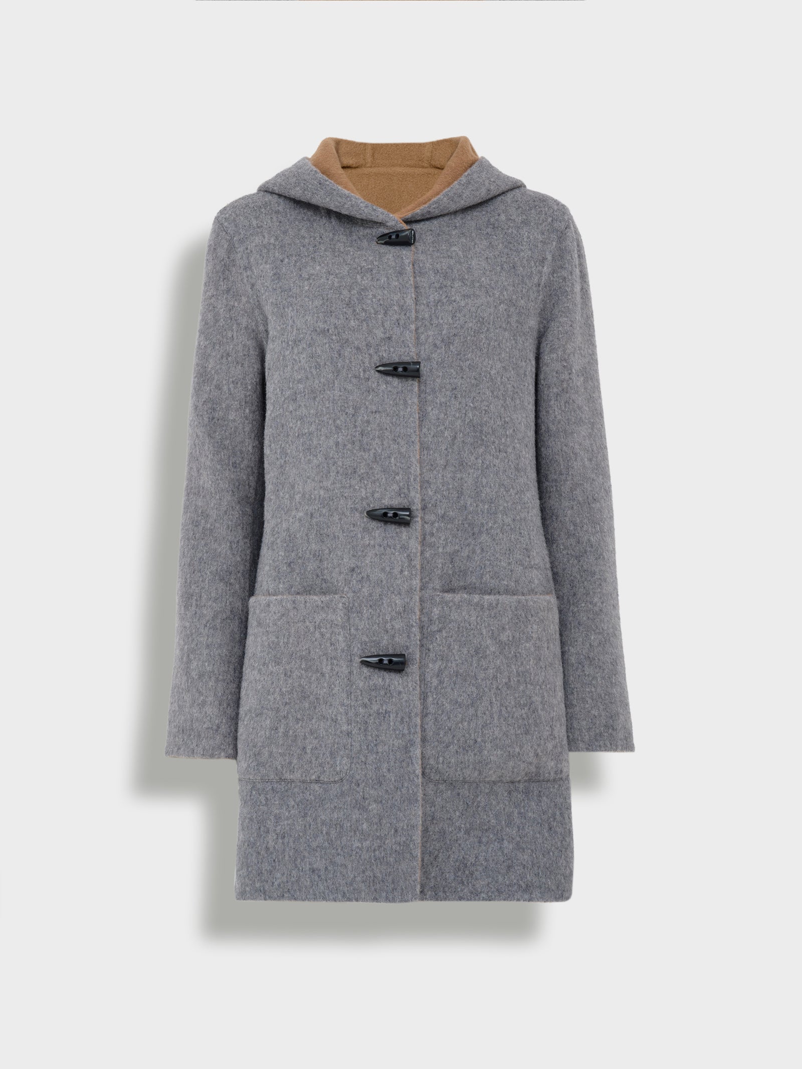 Abrigo Alaia De Baby Alpaca Color Gris