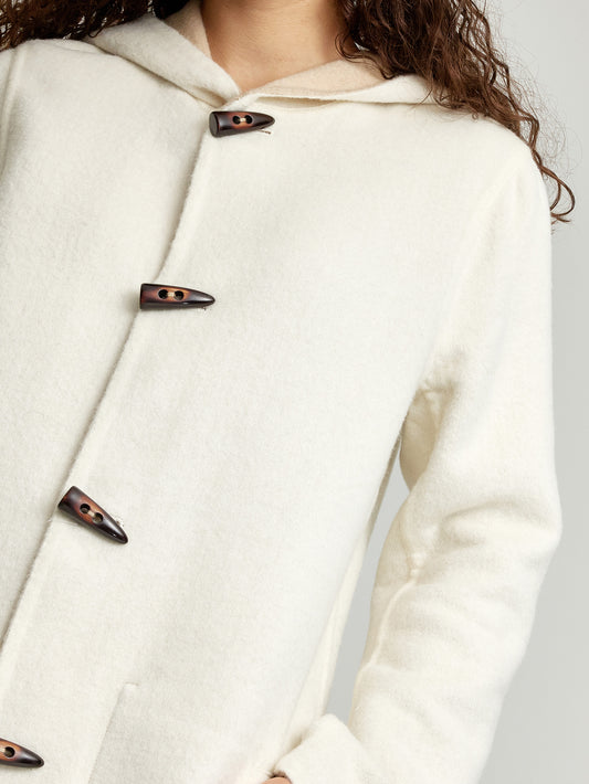 ABRIGO ANASTASIA DE BABY ALPACA & LANA COLOR BEIGE