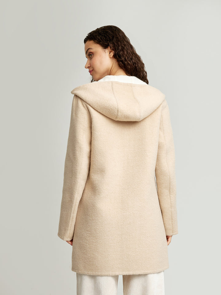 ABRIGO ANASTASIA DE BABY ALPACA & LANA COLOR BEIGE