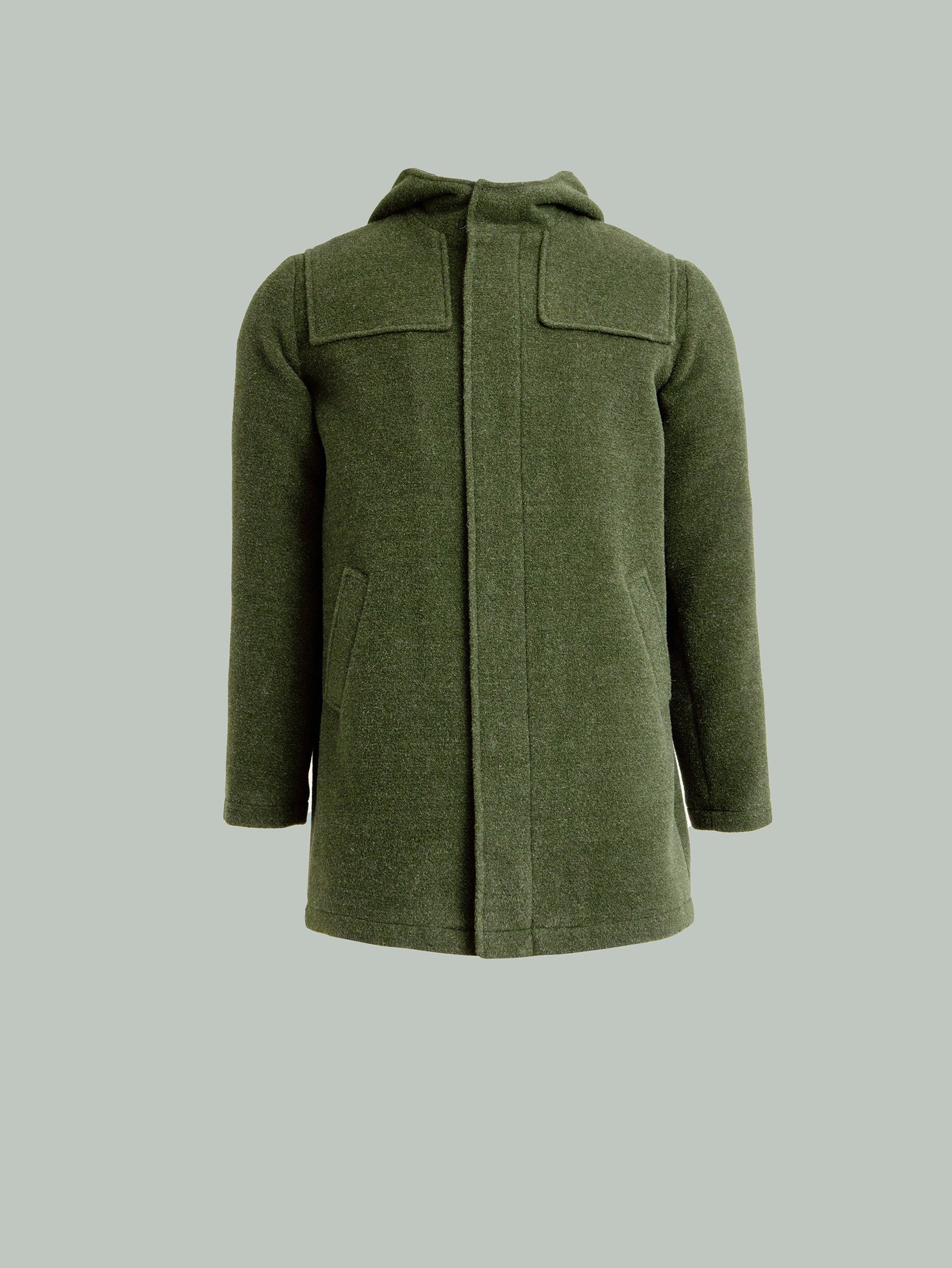 Abrigo Yared De Lana & Alpaca Color Verde